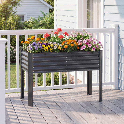 Galvanized Raised Garden Bed with Legs 46