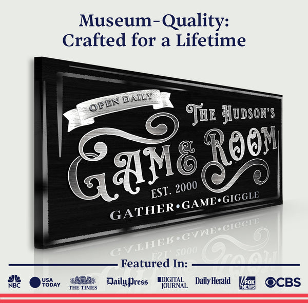 Personalized Game Room Sign II