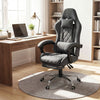 Gaming Chair Height Adjustable Computer Chair with Headrest and Lumbar Support-Gray