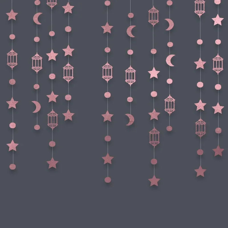 Garland - Glitter Gold Star Streamer