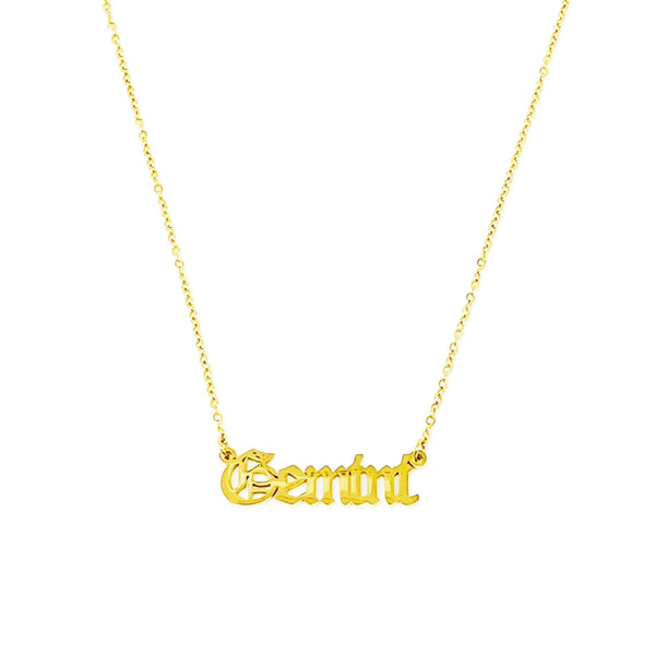 Old English Zodiac Necklace - Gifts for You 'n Me