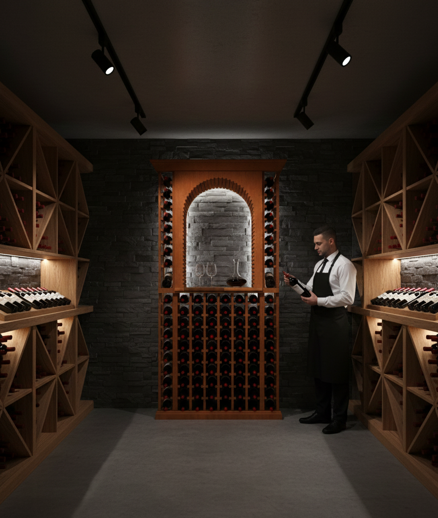 3 Foot Wine Cellar Storage System | 100 Bottle Capacity Wine Racks