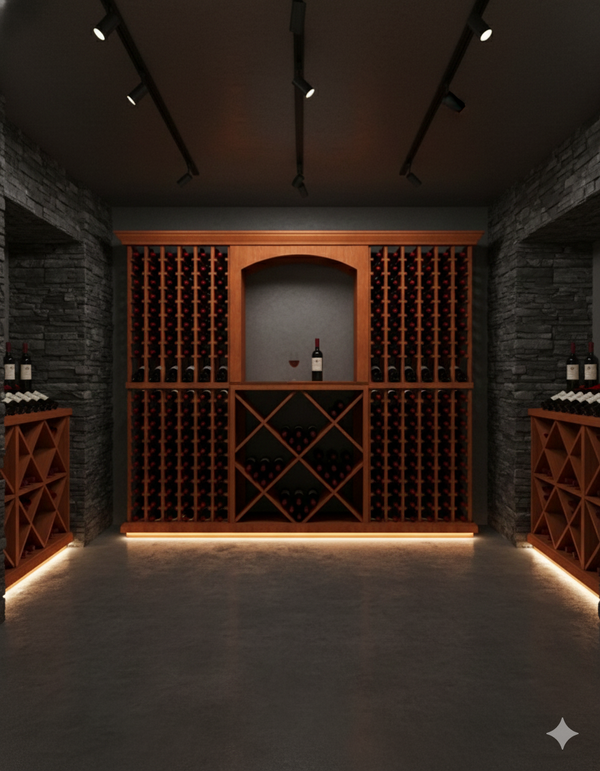 8 Foot Wine Cellar Storage System | 336 Bottle Capacity