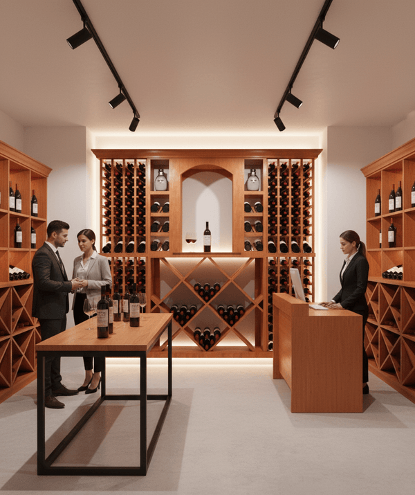 7 Foot Wine Cellar Storage System | 306 Bottle Capacity