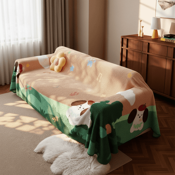 Best Sofa Cover for Dogs – Cozy Couch Blanket Cover with Fabric Couch Covers