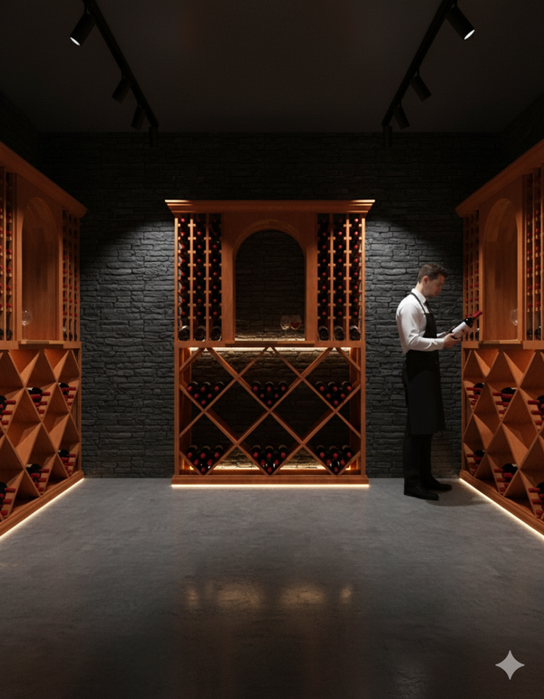 5 Foot Wine Cellar Storage System | 210 Bottle Capacity