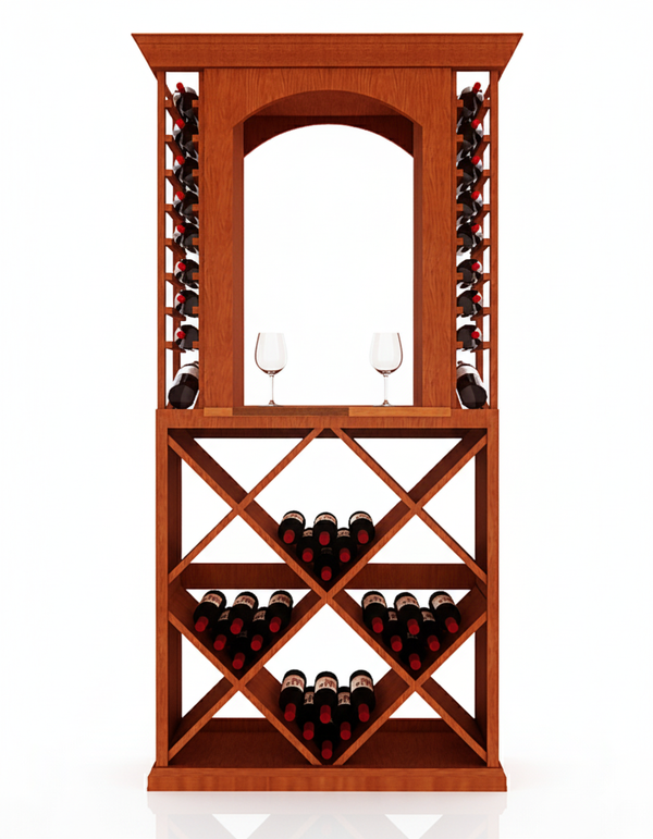 3 Foot Wine Cellar Storage System | 128 Bottle Capacity Wine Racks