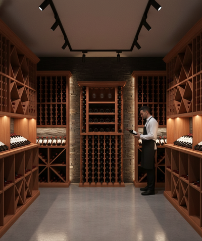 3 Foot Wine Cellar Storage System | 126 Bottle Capacity