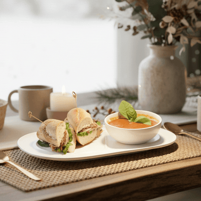 Soup and Sandwich Plate-Set of 4