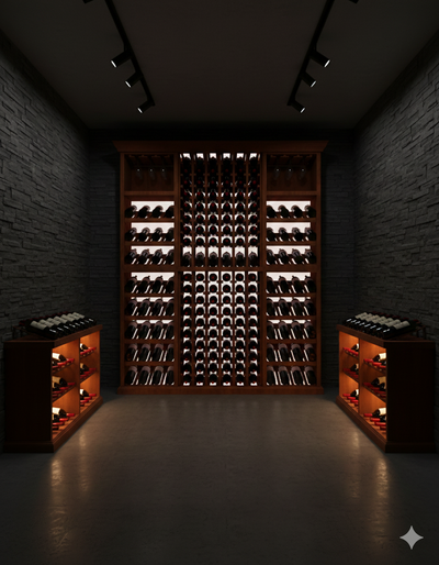 6 Foot Wine Cellar Storage System | 208 Bottle Capacity
