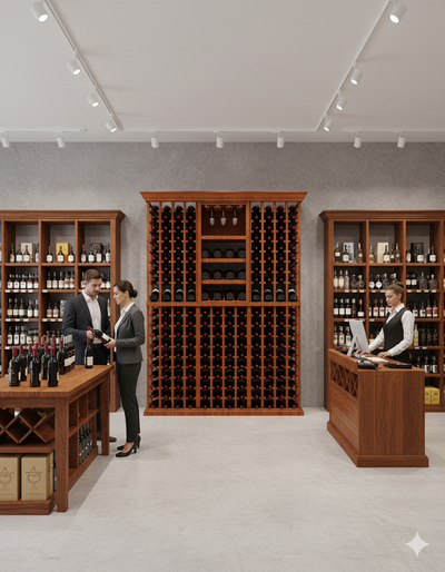 5 Foot Wine Cellar Storage System | 204 Bottle Capacity