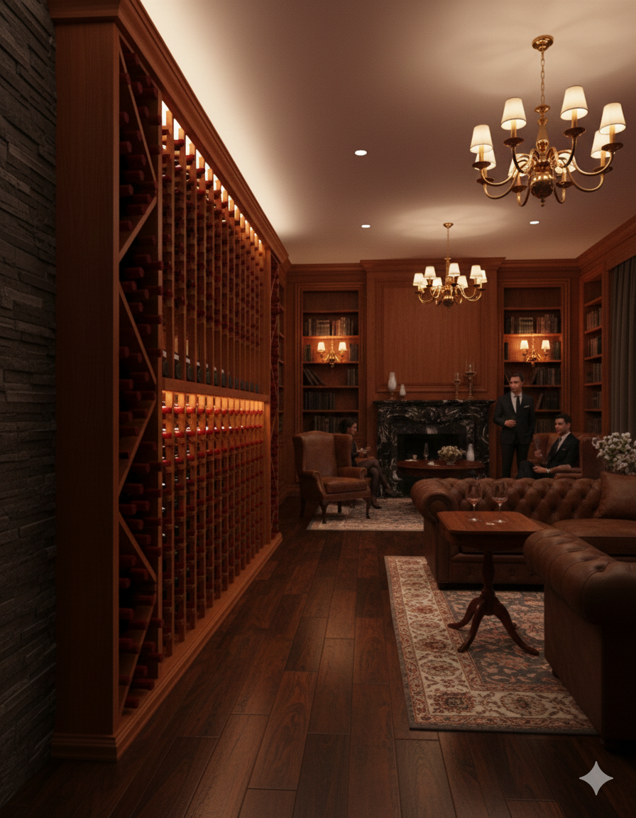 8 Foot Wine Cellar Storage System | 420 Bottle Capacity