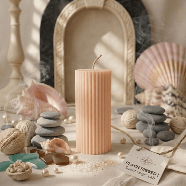 Ribbed Short Candle