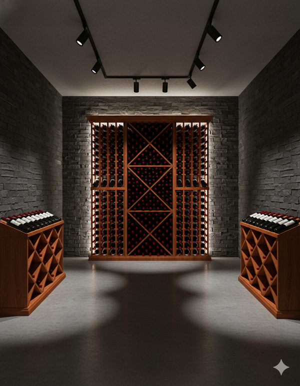 6 Foot Wine Cellar Storage System | 284 Bottle Capacity
