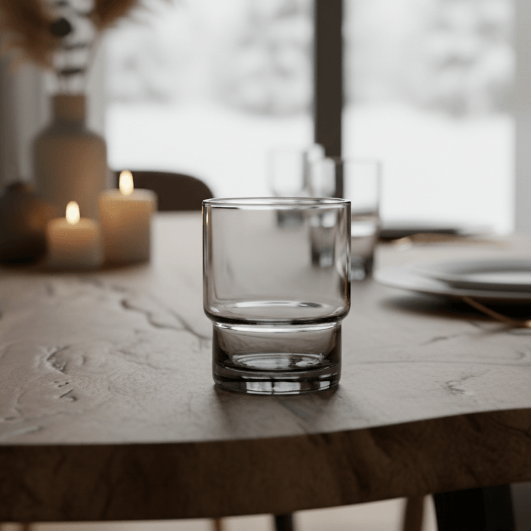 Smoke Rock Glass- Set of 4
