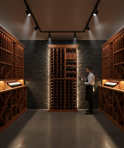 3 Foot Wine Cellar Storage System | 131 Bottle Capacity