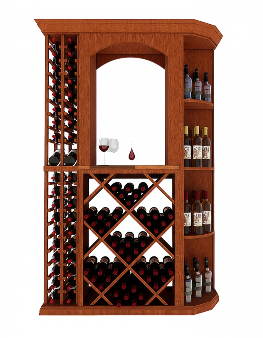 4 Foot Wine Cellar Storage System | 148 Bottle Capacity Wine Racks