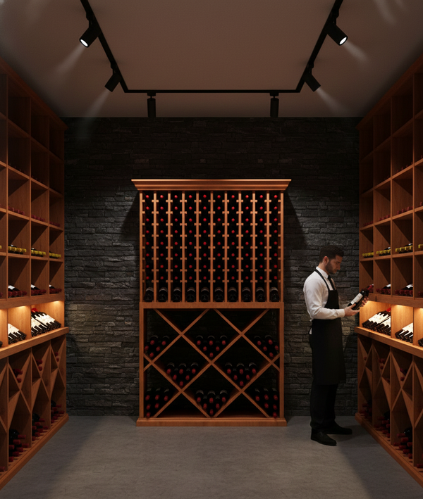 4 Foot Wine Cellar Storage System | 220 Bottle Capacity