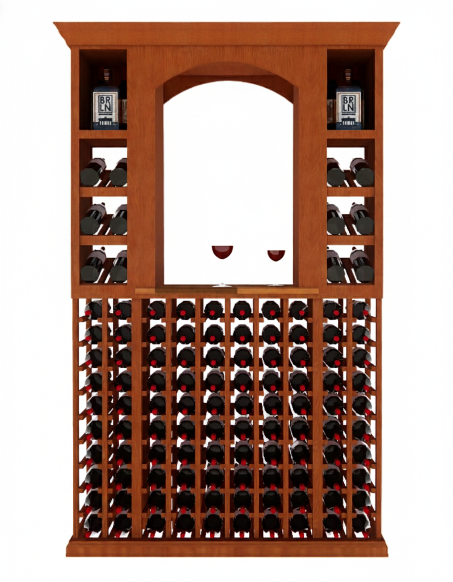 4 Foot Wine Cellar Storage System | 124 Bottle Capacity