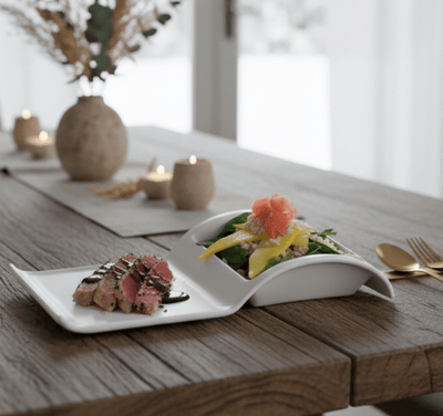 Sectional Salad Plate -Set of 4 pc