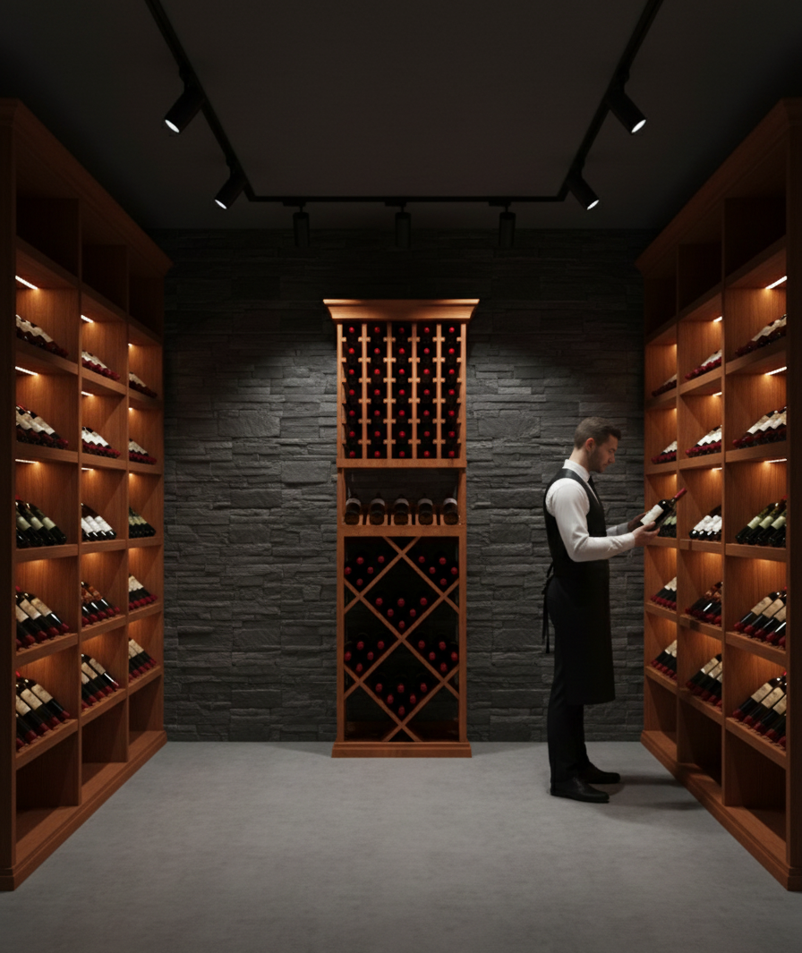 2 Foot Wine Cellar Storage System | 105 Bottle Capacity Wine Racks