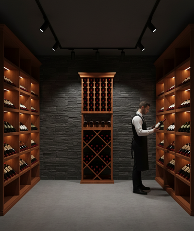 2 Foot Wine Cellar Storage System | 105 Bottle Capacity