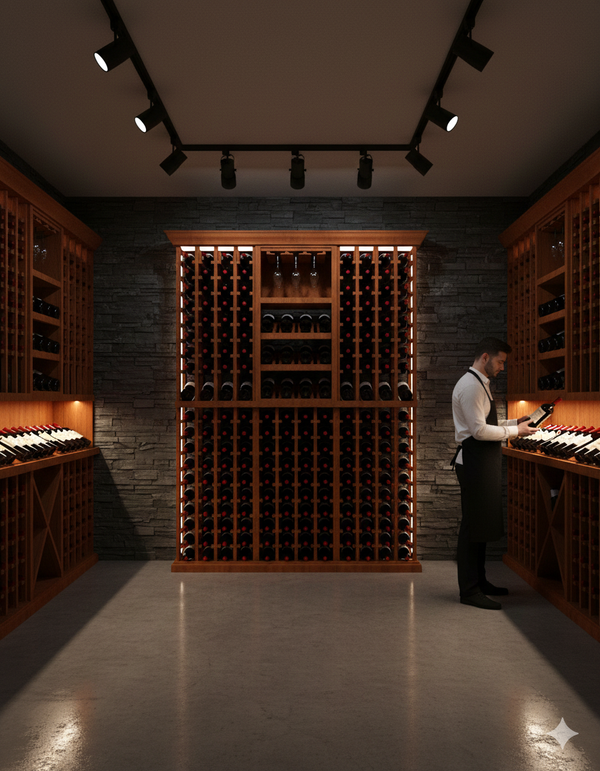 5 Foot Wine Cellar Storage System | 204 Bottle Capacity