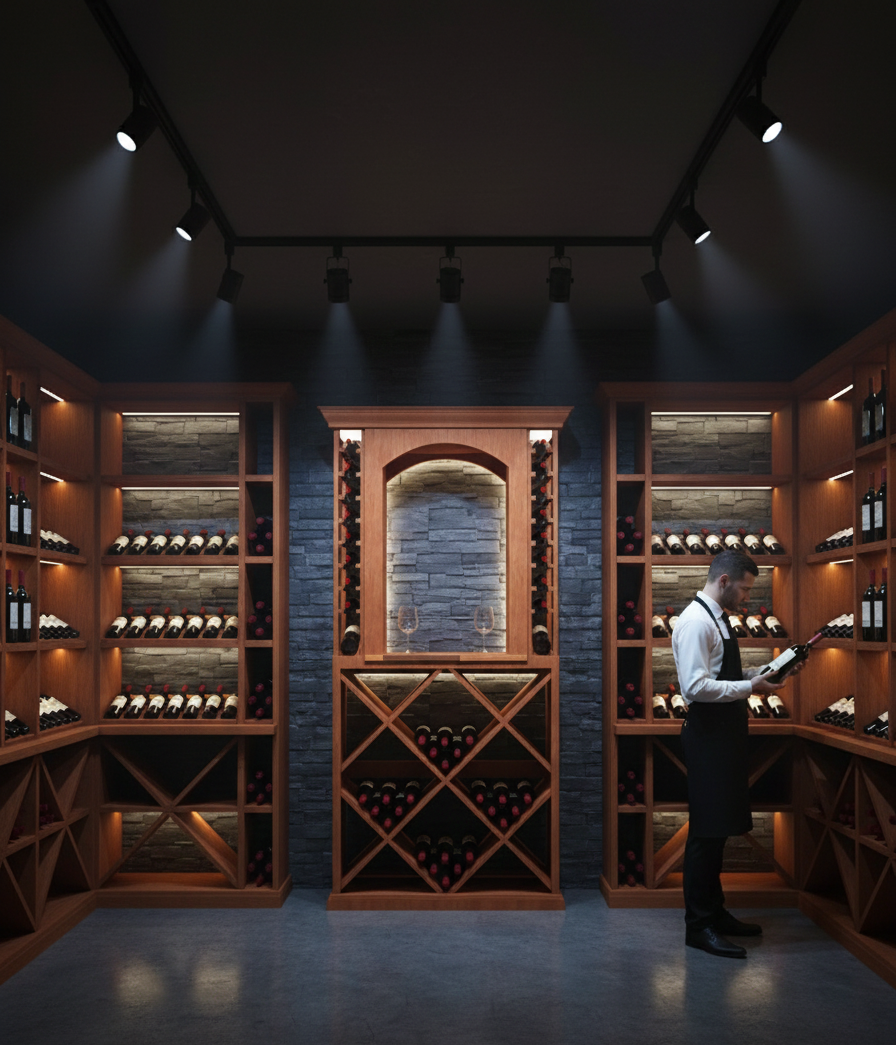 3 Foot Wine Cellar Storage System | 128 Bottle Capacity Wine Racks