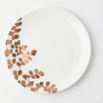 Gold Filigree Accent Plate - Set of 4