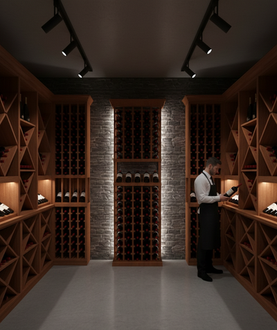 2 Foot Wine Cellar Storage System | 90 Bottle Capacity