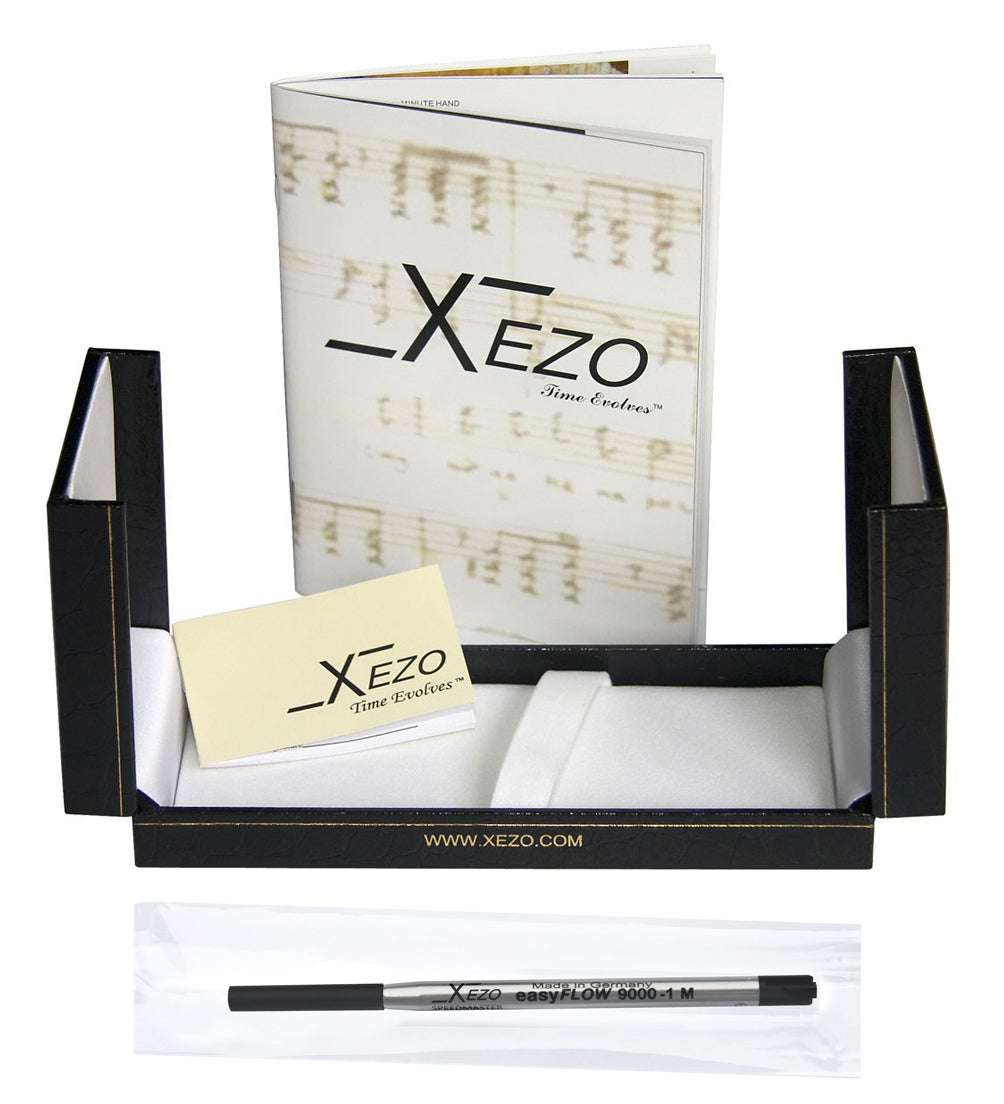 Maestro® Black Mother of Pearl Fountain Pen (Medium Nib) and Ballpoint Pen Set - Platinum Plated