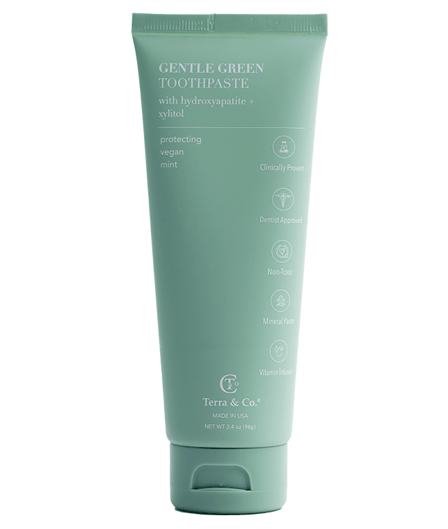 Gentle Green™ Sensitive Toothpaste with Hydroxyapatite & B12 (Fluoride-Free, Natural Enamel Support & Sensitive Teeth Relief)