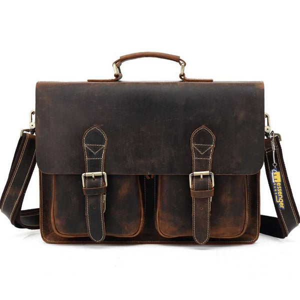 Genuine Leather Messenger Bag