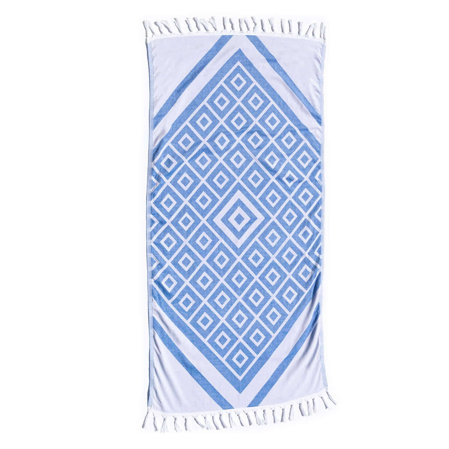 Turkish Towel | Body Towel | Blue + White