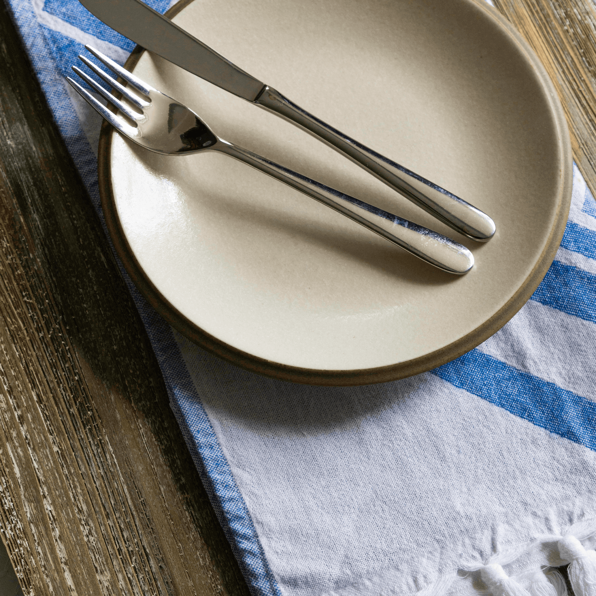 Turkish Towel | Hand Towel | Blue + White