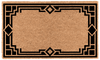Geometric Border Personalized Coir Mat - 14"x22"