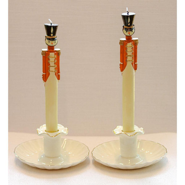 Gilded Cream Ceramic Candle Holders – Case of 12