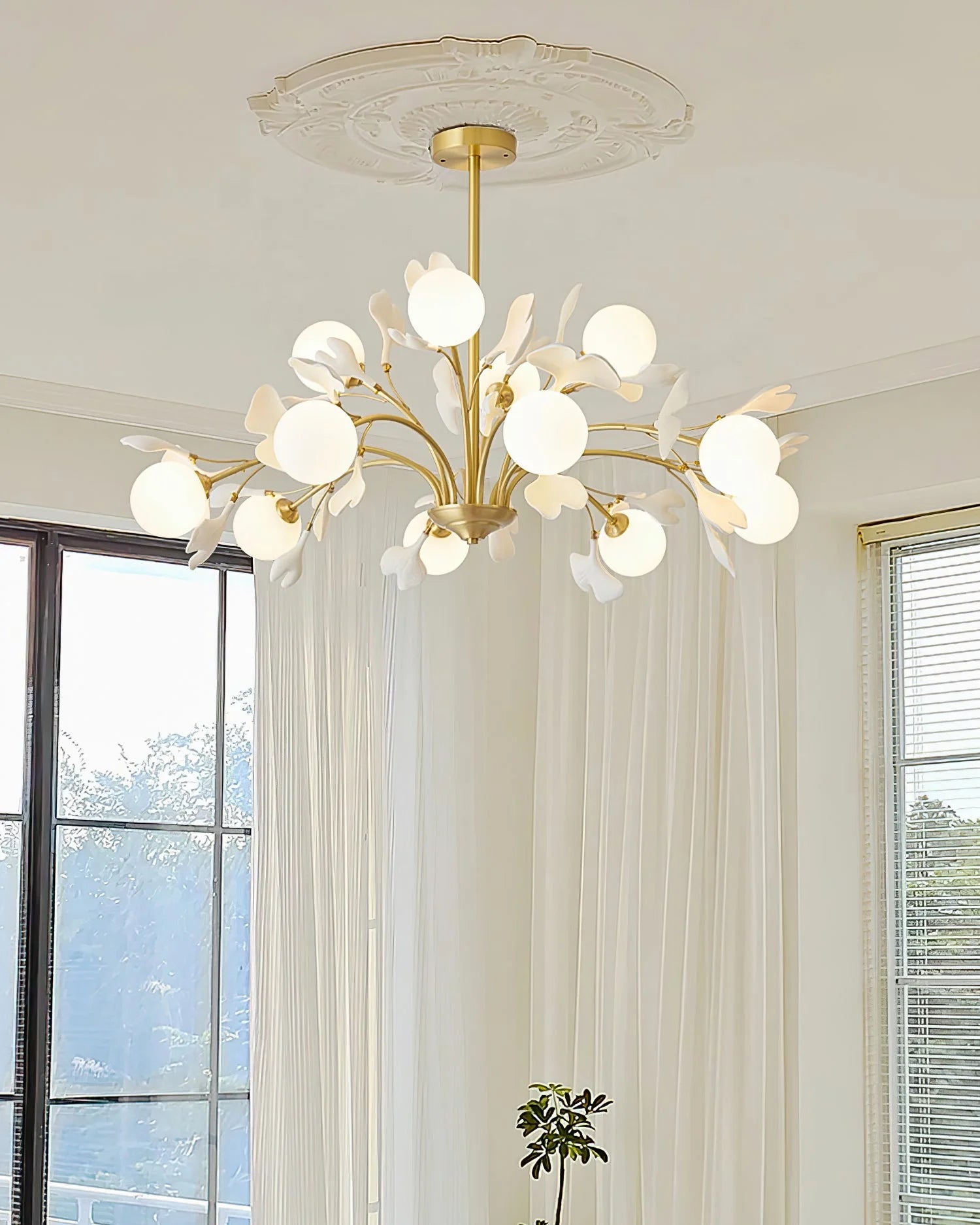 Gingko Chandelier