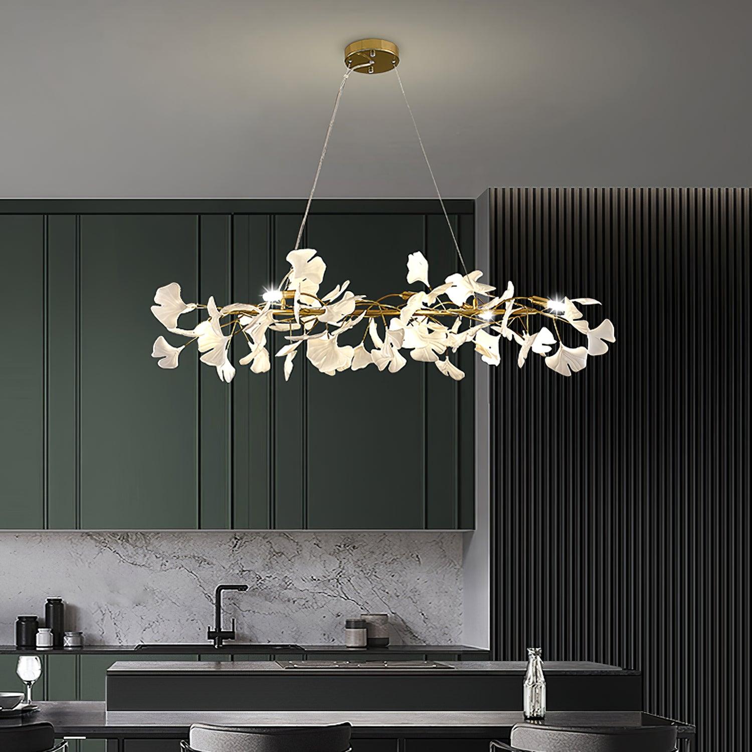Gingko Ceramic Chandelier M