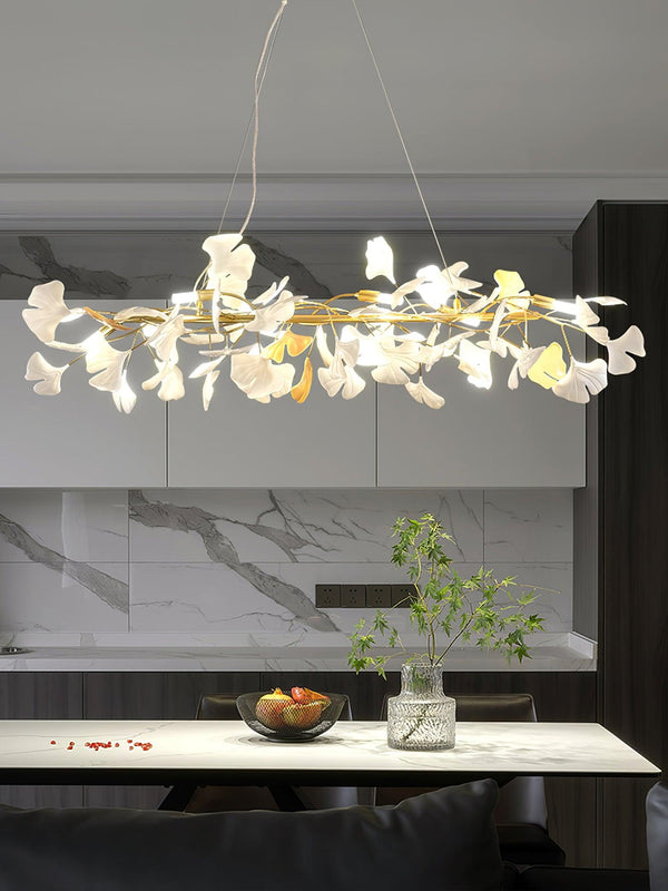 Gingko Ceramic Chandelier M