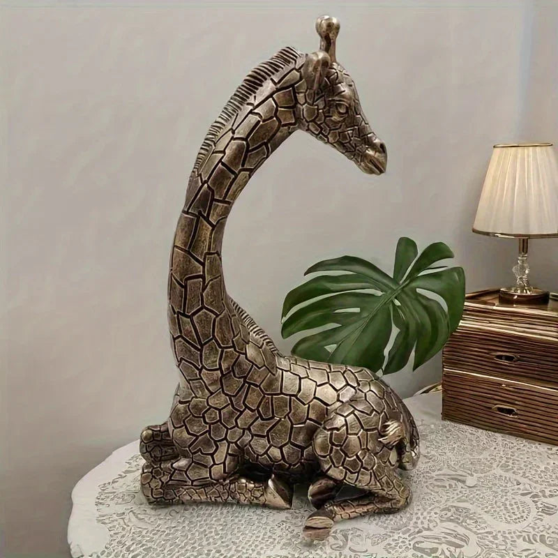 Giraffe Sculpture - Decorative Animal Figurine