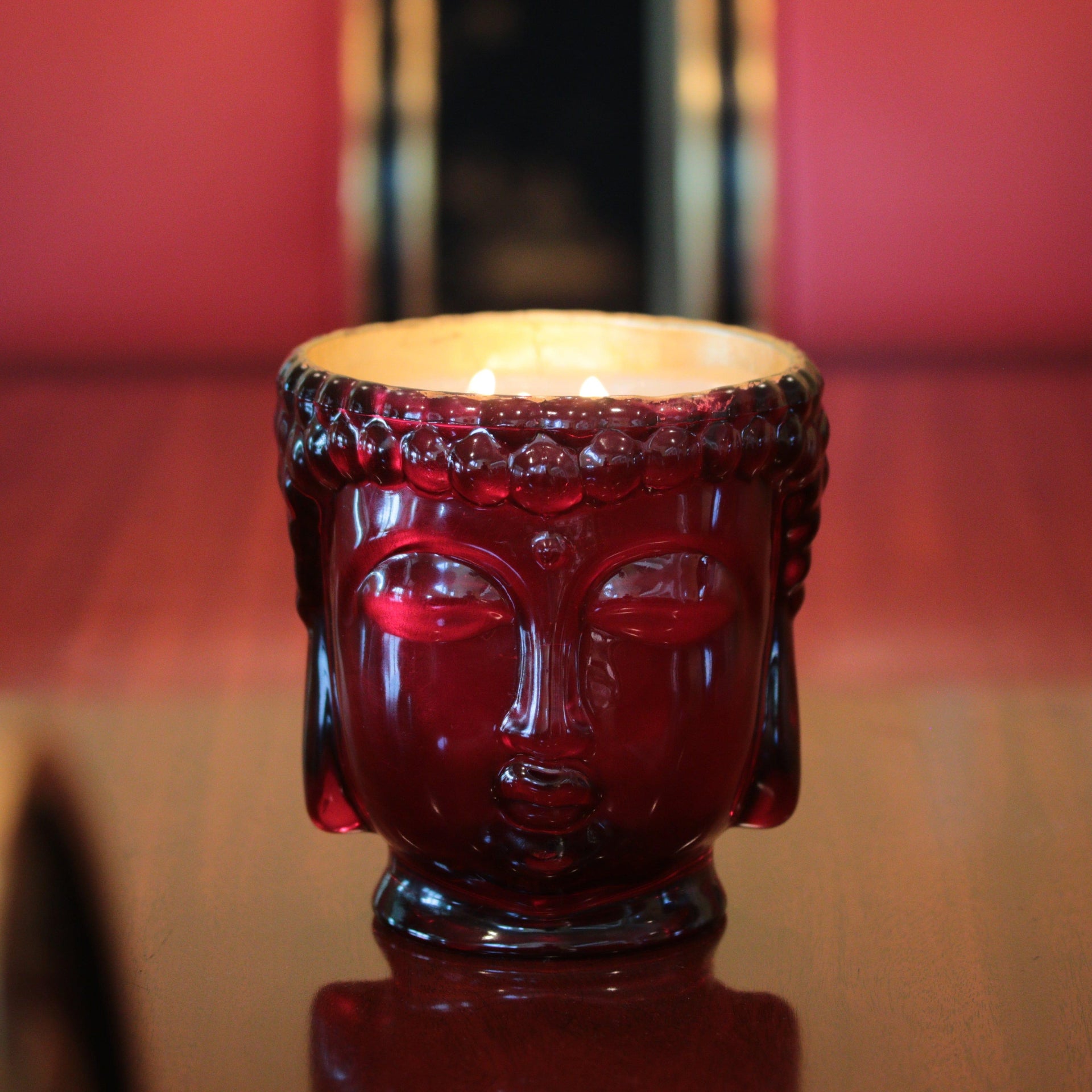 Elizabeth II | 24K Gold Ruby Red Glass Buddha Royale
