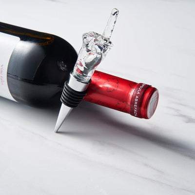Unique Wine Bottle Stopper - Funny Wine Cork Beverage Bottle Sealer, Middle Finger Shaped Gag Gift For Wine Connoisseur & Lover, Reusable Glass Sealing Plug, Silicone Bottle Cap For Him, Her