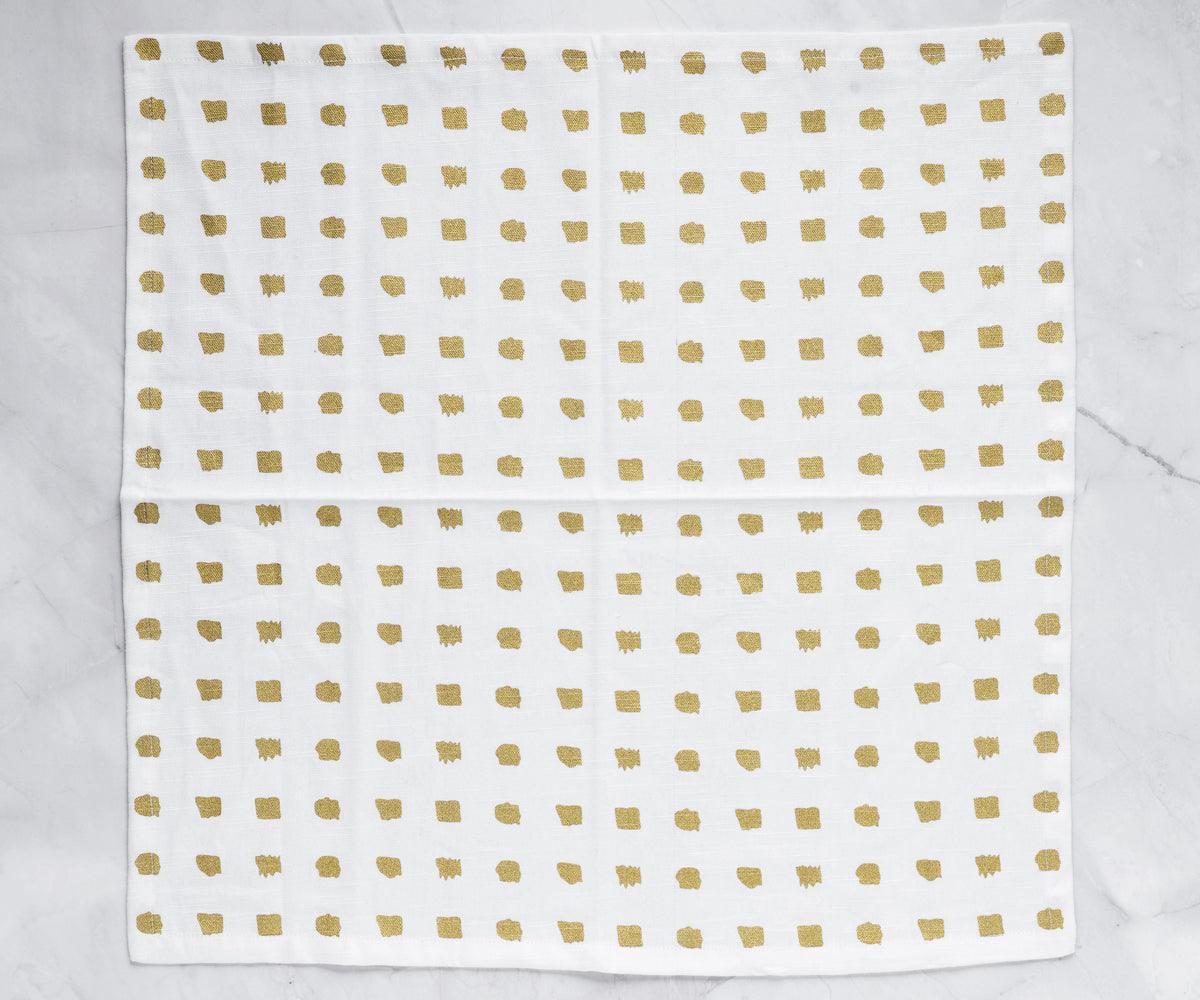 Printed Napkins - Metallic Gold Foil Napkins