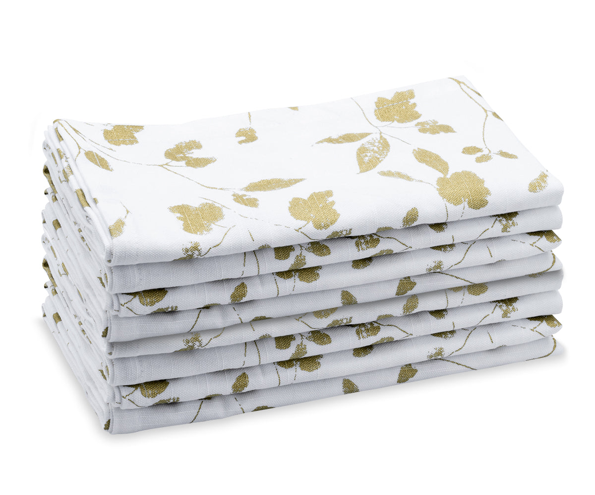 Printed Napkins - Metallic Gold Foil Napkins