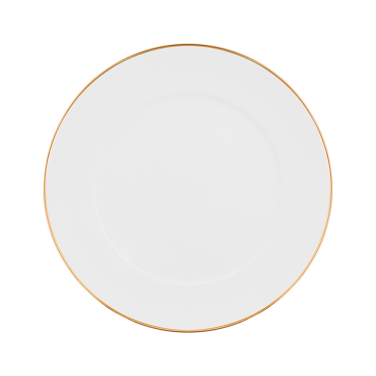 Gold Rimmed Charger Plate