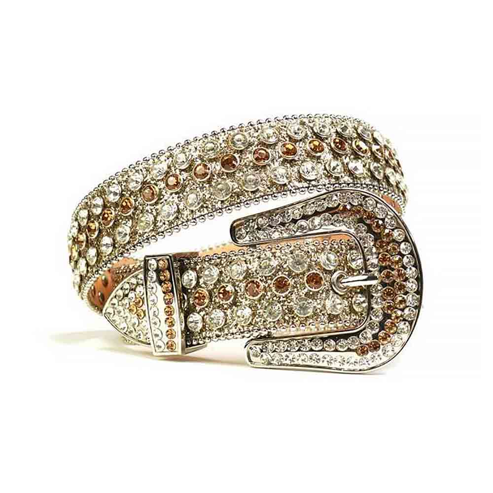 Champagne Gold Rhinestone Jeans Belt