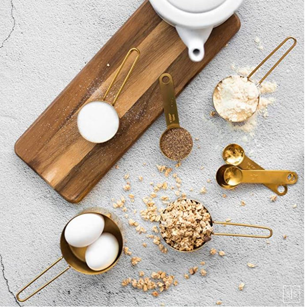 Plated Measuring Cups & Spoons Set