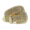 Gold Belt With White Rhinestones