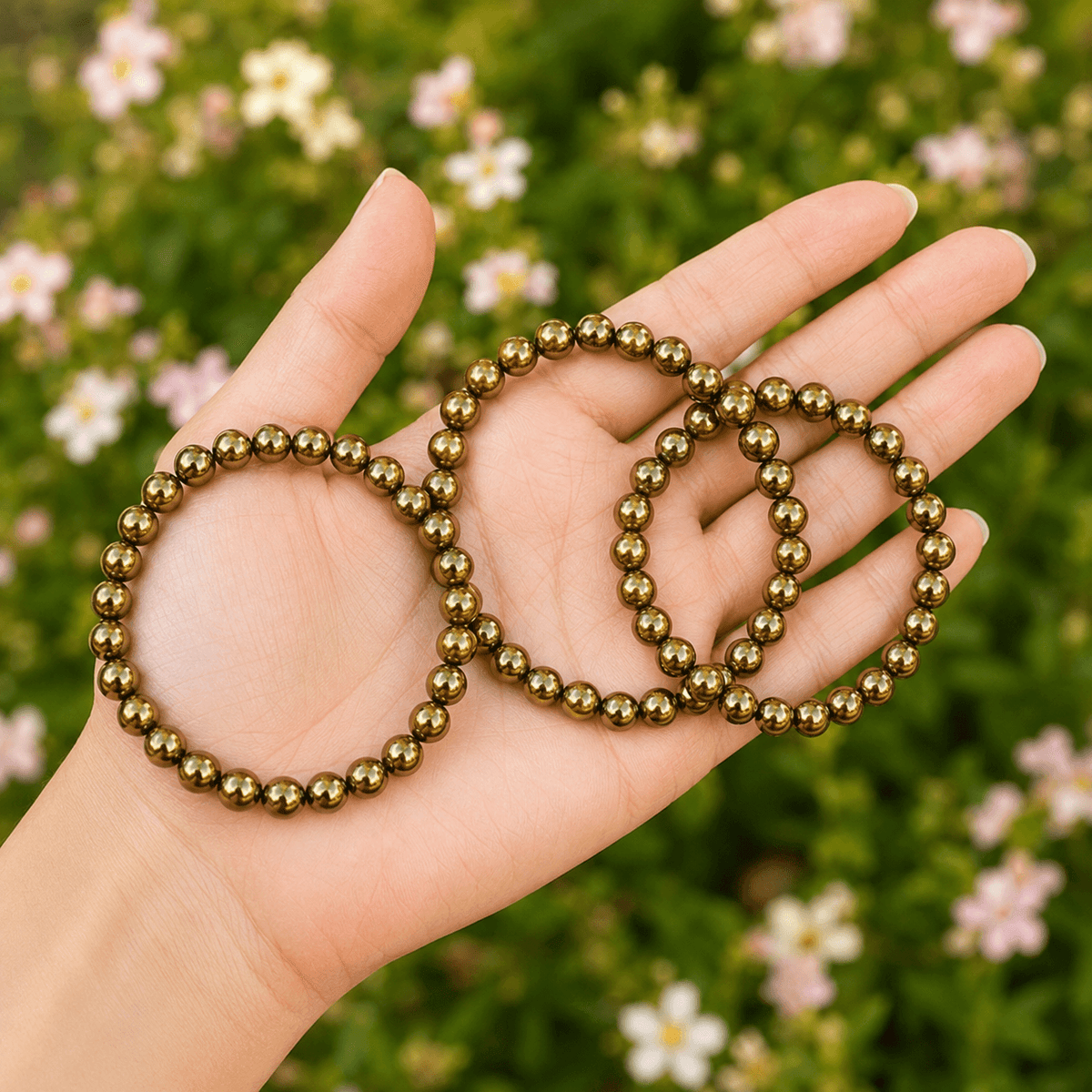Golden Hematite Bracelet (Grounding and Courage)